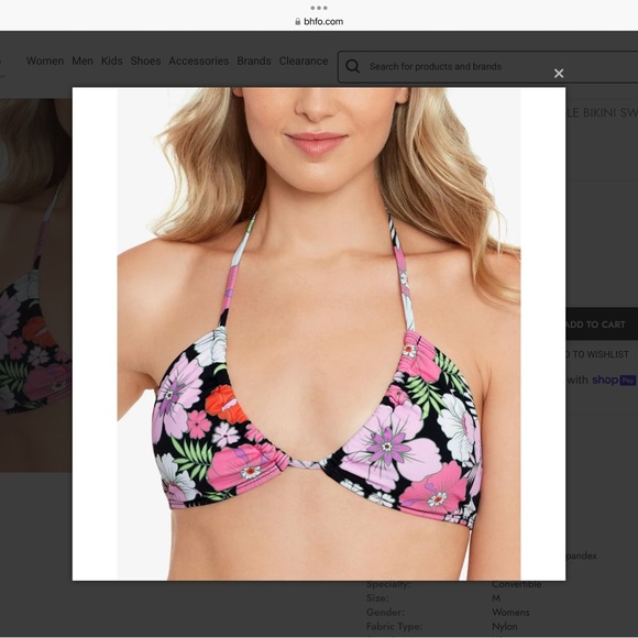 Salt + Cove Other - Sand & Cove Floral Halter Bikini Top. NEW